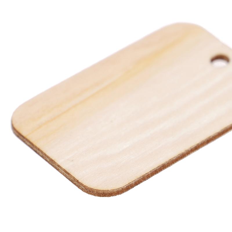 50шт орнамент деревянные доски бирки деревянные подвесные этикетки лист Diy гравировка ремесла