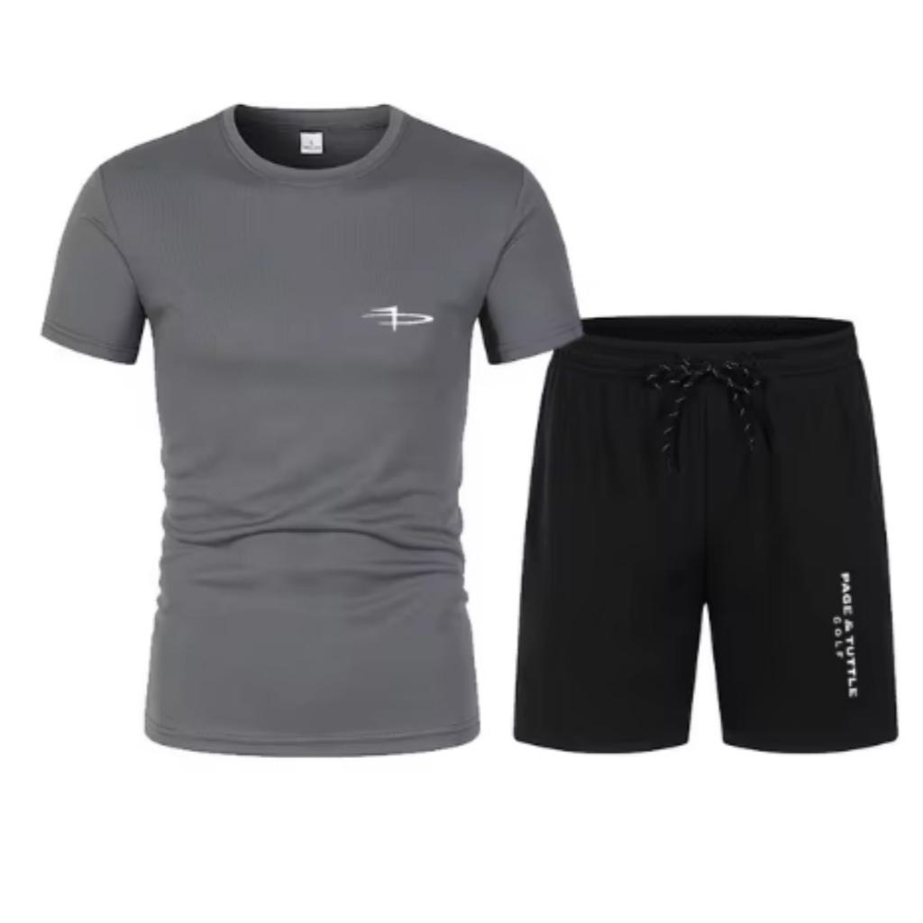 2025 Новый летний комплект спортивной одежды с коротким рукавом класса люкс для футбола, мужской модный повседневный комплект из двух предметов: футболка + шорты