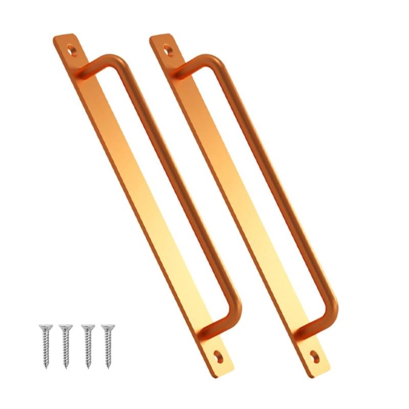 Pack of 2 Practical Sliding Door Handles Hole Center Aluminum Alloy with Mounting Screws for Indoor Outdoor Use