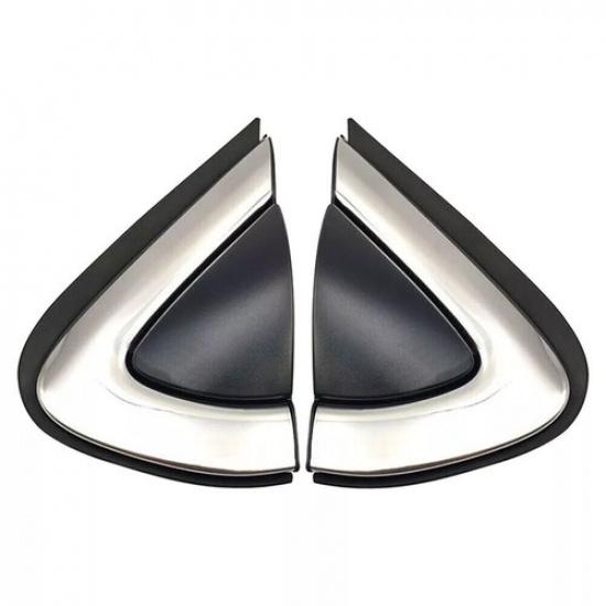 Pair Left & Right Door Mirror Side Corner Triangle Trim For Honda CR-V 2017-
