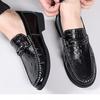 Summer men's leather shoes new deodorant driving shoes casual Doudou shoes one-pedal leather shoes
