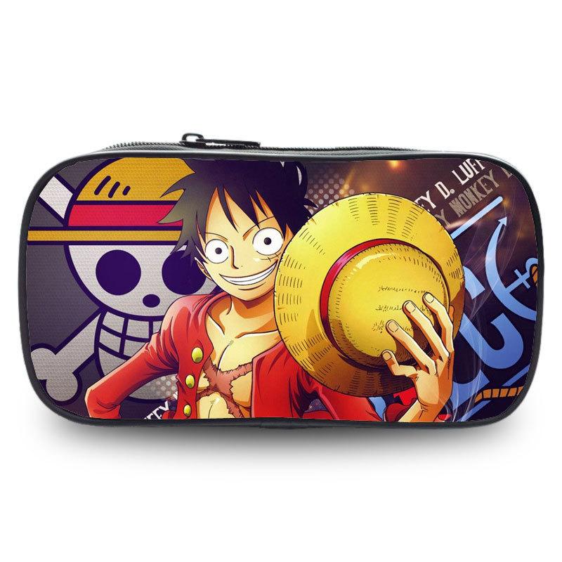 Новый Пенал One Piece с Луффи для Мальчиков, Студентов и Детей - Пенал Большой Вместимости