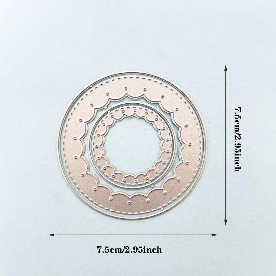 Гирлянда Круглая рамка Металлические вырубные штампы Трафарет для DIY Скрапбукинга Фотоальбом Тиснение Бумажные карточки Поделки Вырубки