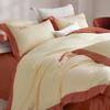 Premium 100-Count Long-Staple Cotton 4-Piece Bedding Set: Luxe Double-Ply All-Season Sheets & Duvet Cover