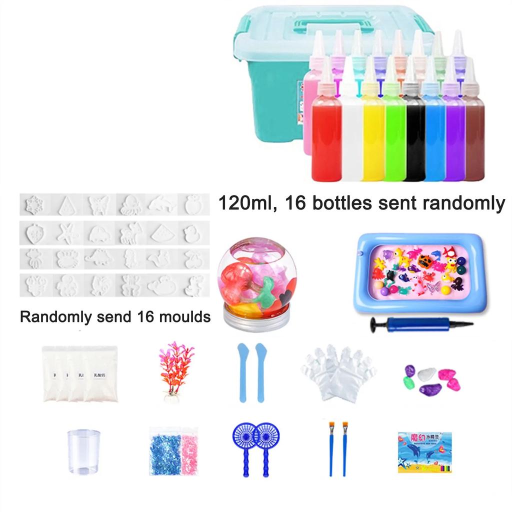 DIY Fairy Magic Water Elf Ocean Mold Companion For Kids 3D Handmade Kits Aqua Fairy Gel Toy Set Handicraft Educational Toys Gift
