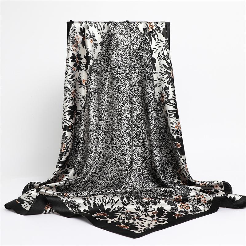 90 * 90 см новый шелковый шарф женский весенне-летний декоративный шарф солнцезащитный дорожный платок осенне-зимний шарф тонкий выпуск