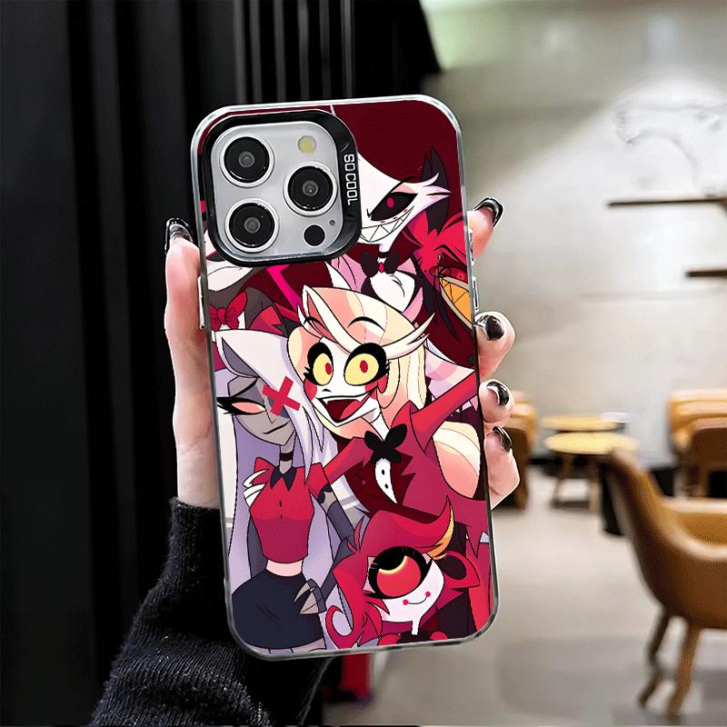 Шокозащитный чехол для телефона Hazbin Hotel Anime для iPhone 17 Air 16 16E 15 Pro Max 14 Plus 13 Mini 12 Задняя крышка Противоударный Fundas