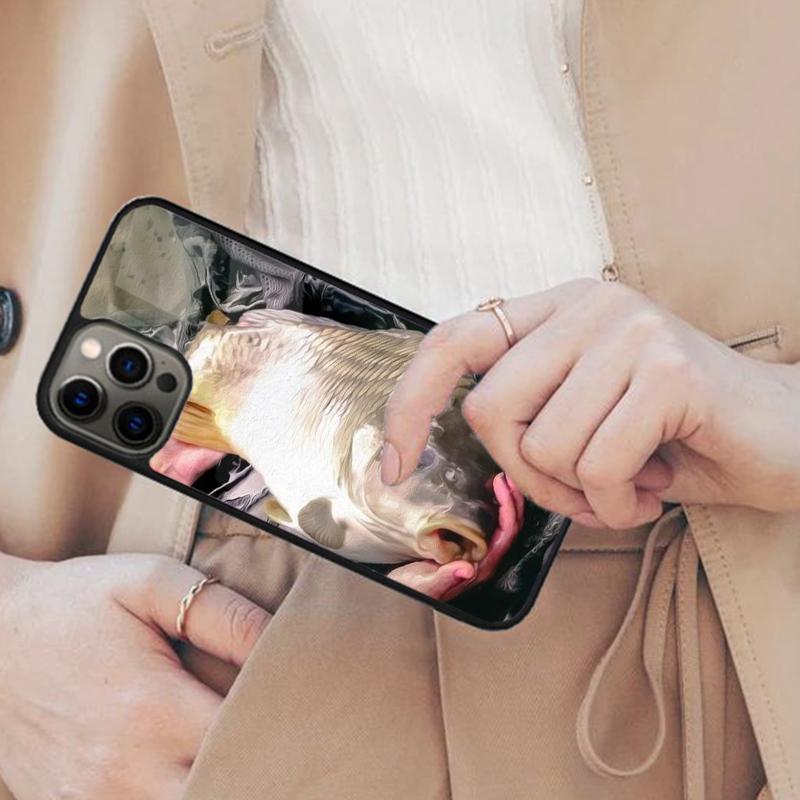 Магнитный чехол для телефона с изображением карпа для APPLE iPhone 17 Air 16 14 13 12 Pro Max 15 Plus Беспроводная зарядка с чехлом MagSafe
