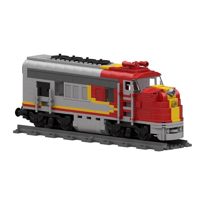 Набор строительных блоков для поезда Santa Fe Super Chief Heavy Duty, рельсовые блоки для детей и взрослых, игрушки