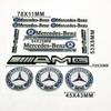 1set Car Badge Sticker Car Decoration Decal For Mercedes Benz W204 W124 W201 W202 W212 W220 W205 GLA CLA Car Accessories gadgets HIJKL1