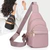 Женская нагрудная сумка контрастного цвета, большая вместимость, на плечо, кросс-боди