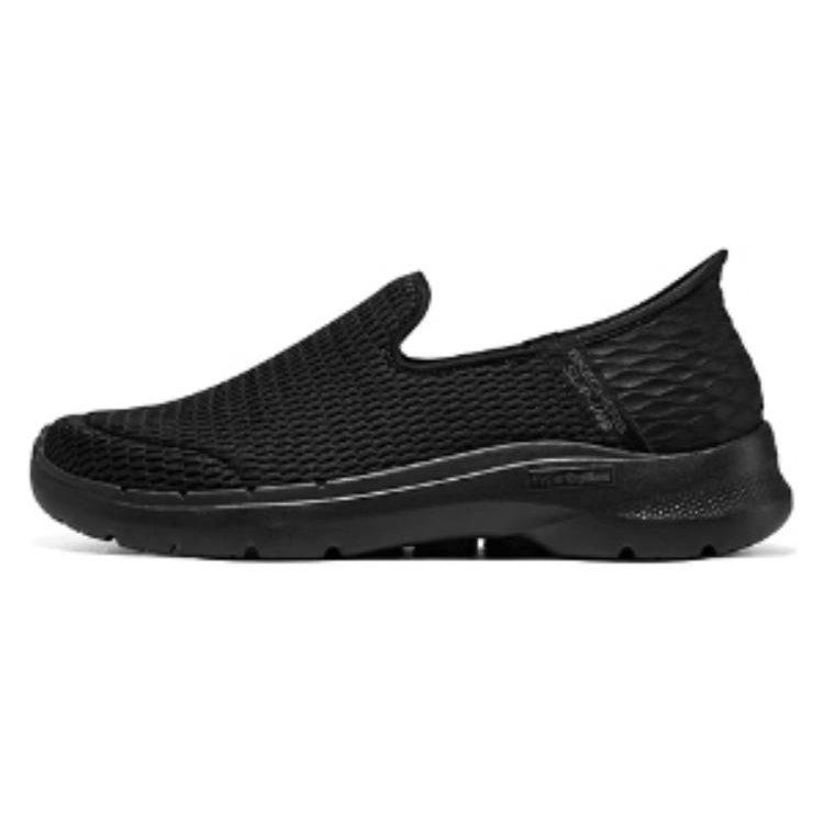 Skechers Go Walk 6 Без шнурков, надеваются без рук Ткань Устойчивая к истиранию Дышащая Устойчивая к истиранию Дышащая Низкие 894234-BBK