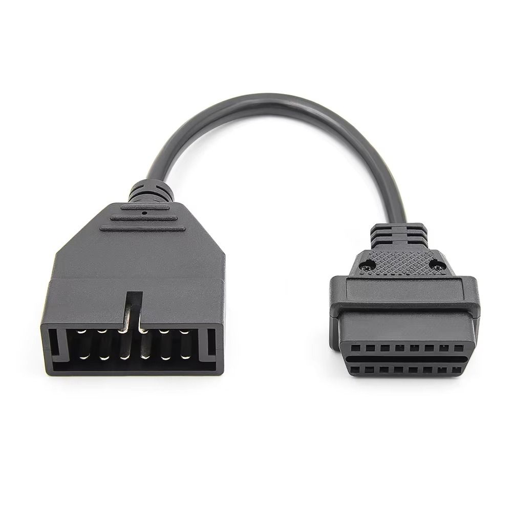 Пластиковый OBD-адаптер на OBD2 Черный Диагностический инструмент для автомобиля Новый 16-контактный разъем Ремонт автомобиля