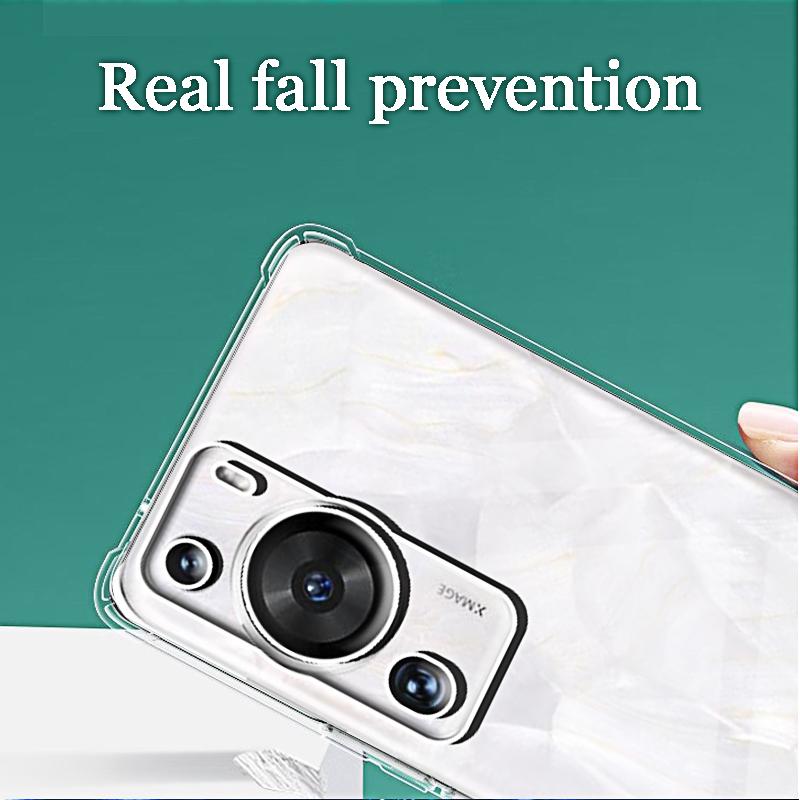 Прозрачный чехол для телефона Huawei P60 Pro Задняя крышка для Huawei P50 Pro P40 Lite Mate 60 50 Pro Защитная оболочка камеры