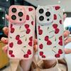 Для iPhone 16 Pro Max 15 Pro 14 Plus 13 12 11 Чехол с рисунком вишни Мягкий силиконовый противоударный защитный объектив Тонкий прозрачный чехол для телефона