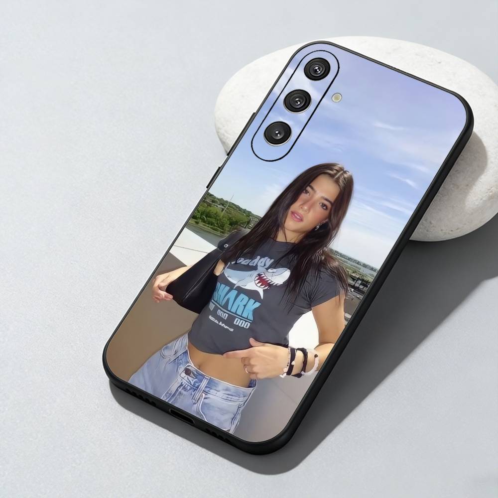 TK-CD C-Charli D-Amelio Aesthetic Phone Case For Samsung Galaxy A73,A72,A71,A70,A52,A51 Others Soft Black Cover
