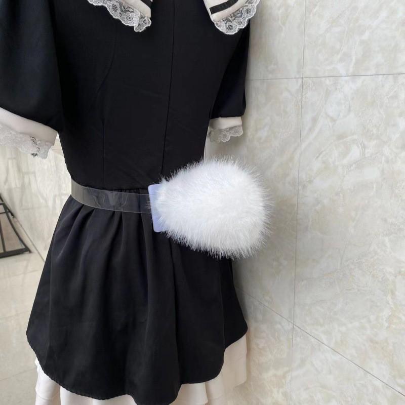 Voice-Activated Plush Animal Tail Cosplay Performance Anime Convention Costume Accessory Rabbit Sheep Style