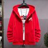 Men's Hoodies WinterCasual Hoodies Men's Tops Fashion Oversize Zipper Sports 100% Print Color Simple Men's Hoodies Cotton High Quality