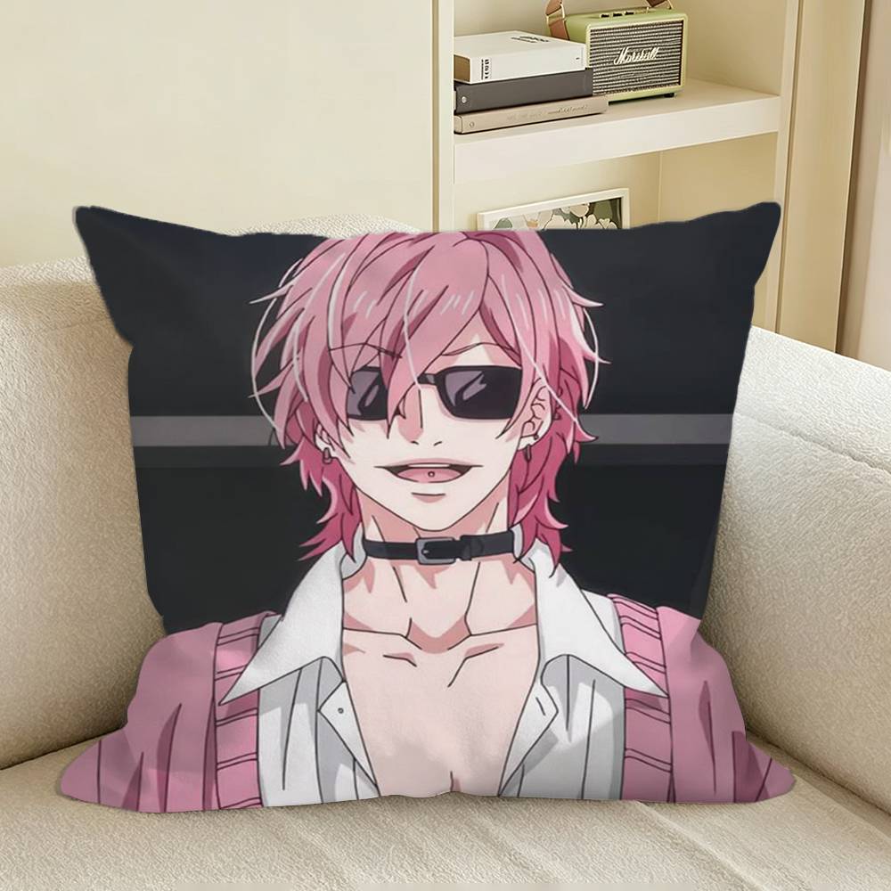 Yuri Ayato BL Anime YBC Square Sofa Pillow Cover Solid Color Living Room Home Decor Cushion Case