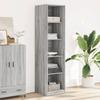 VidaXL Wardrobe Sonoma Grey 50x50x200 Cm Engineered Wood, Storage Cabinet, Wardrobe Organizer, Closet, 3307716