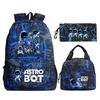 Новый мерч по игре Astro bot, печать, школьный рюкзак для начальной и средней школы, внешняя торговля, досуг, детский пенал, сумка для ланча