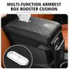 Car Armrest Height Booster Cushion Leather Metal Storage Pocket Pad For Volkswagen VW Scirocco Jetta Beetle Golf 4 5 6 Passat zg7