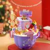 Christmas Cupcake Mini Snowman Christmas Tree Gingerbread House Gift Box Model Building Blocks Romantic New Year Gift