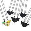Eevee Evolution Necklace Set with Umbreon, Espeon, Sylveon, Jolteon, Flareon Pendant, Anime Jewelry Gift for Women Fans