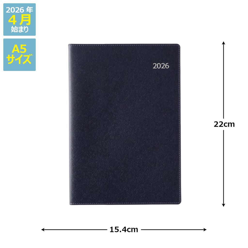 NOLTY 2026 April A5 Weekly Business Basic 9201 Planner, Start, Diary, Blue,