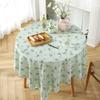 Table Cloth Round Tablecloth Korean Elegant Print Tablecloths For Dining Table Floral Table Cover Wedding Home Textile Decor