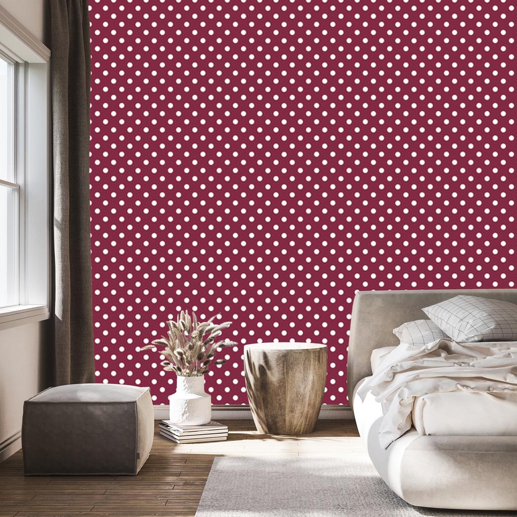 Pink Dots Wallpaper, Soft Forms for Living Room and Bedroom 50x1000