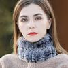 Нагрудники для мужчин и женщин зимой, утолщенная защита шеи в корейской версии, тепло, шарф из меха кролика выдры ручной работы, повязка для волос, шейный чехол двойного назначения