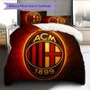 AC Milan Pattern Bedding Home Decoration Birthday Gift (1 * duvet cover + 2 * pillowcase, without core)