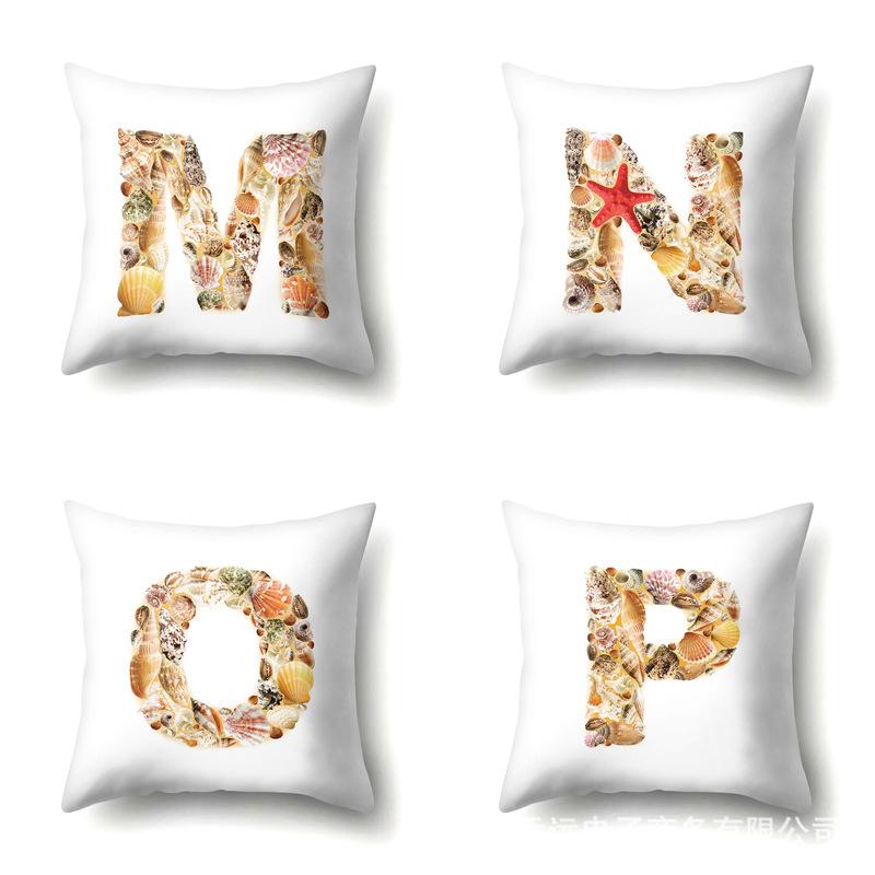 Полиэстеровая наволочка Автомобильная декорация Дом Наволочка с принтом 26 английских букв