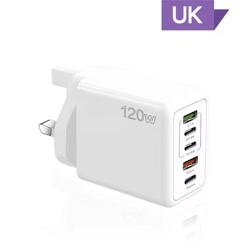 120 Вт PD 5 портов USB зарядное устройство быстрая зарядка QC3.0 USB C Type C зарядное устройство для мобильного телефона iPhone Huawei Samsung Xiaomi быстрая зарядка