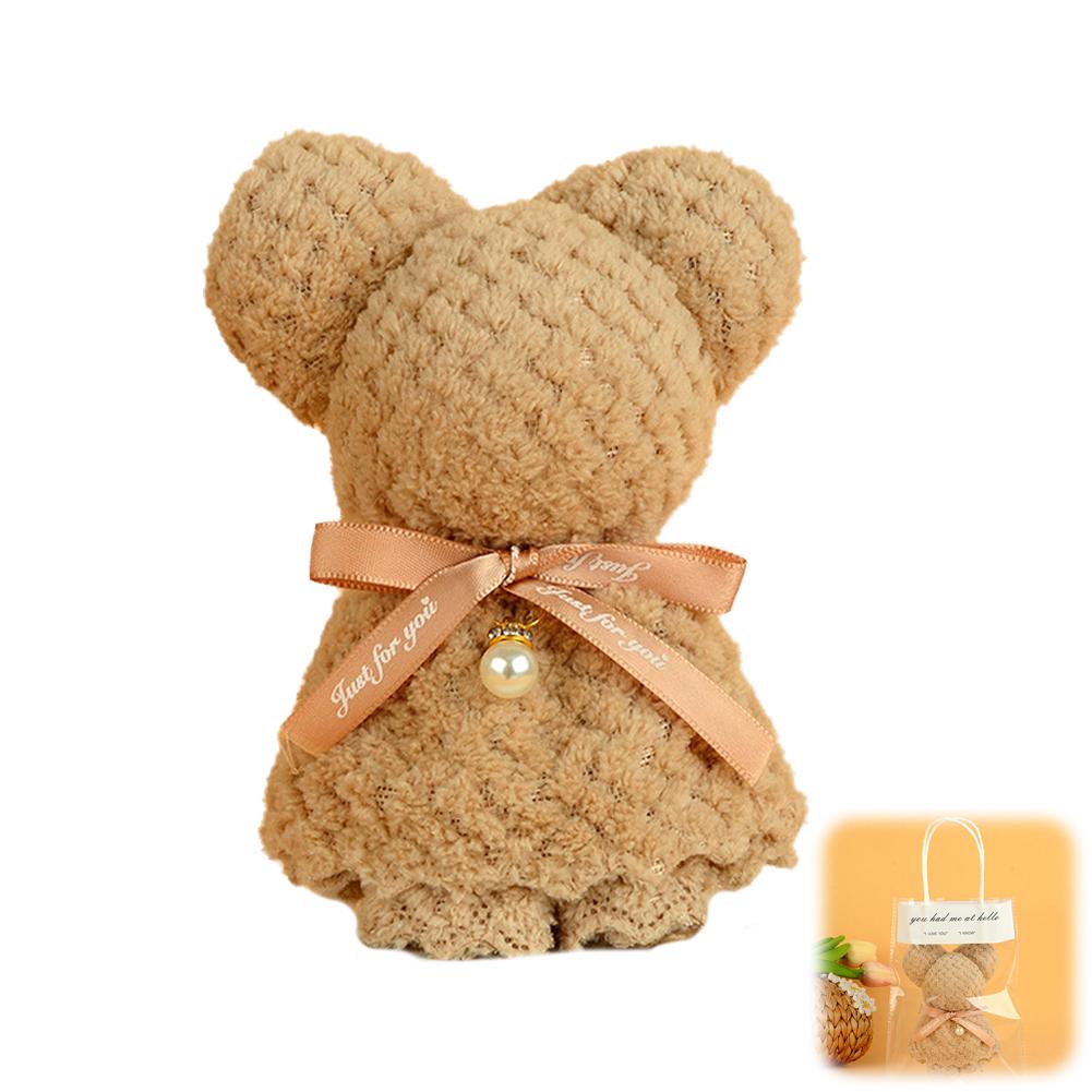 Полотенце с милым мультяшным медведем, квадратное полотенце, праздничный подарок на день рождения, 30x30 см, дневной сувенир для дома, Valen X1L2