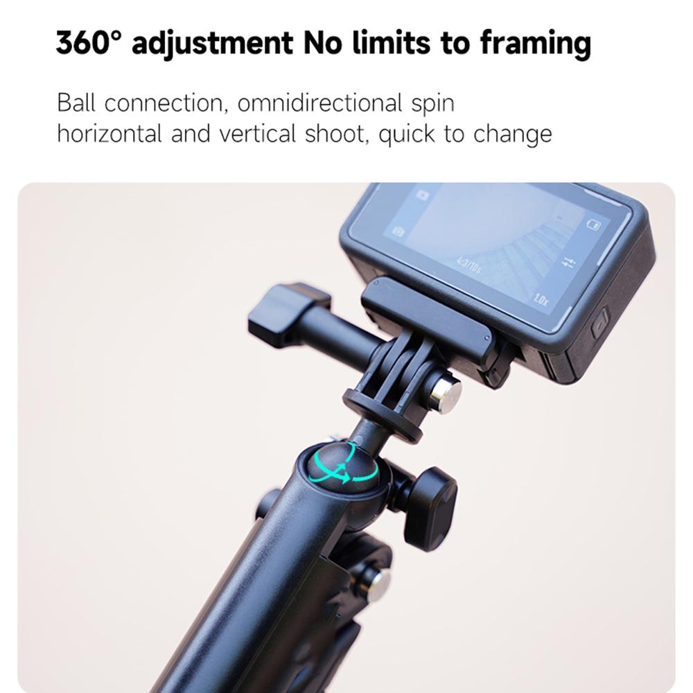 3-позиционная селфи-палка со штативом, рукояткой для Insta360 Ace Pro GoPro Hero 12 DJI Action 4 3 Action Camera iPhone 15 Pro Max