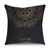 Чехол для подушки «Рамадан», исламский Ид Мубарак, черное золото, наволочка для подушки, домашний декор, декоративная наволочка для дивана, 45 см * 45 см
