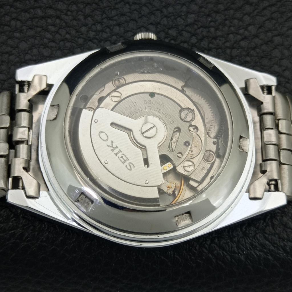 ОТРЕМОНТИРОВАННЫЕ ВИНТАЖНЫЕ МУЖСКИЕ АВТОМАТИЧЕСКИЕ ЧАСЫ SEIKO 5 6309A ЯПОНИЯ ЗЕЛЕНЫЕ a442838-1