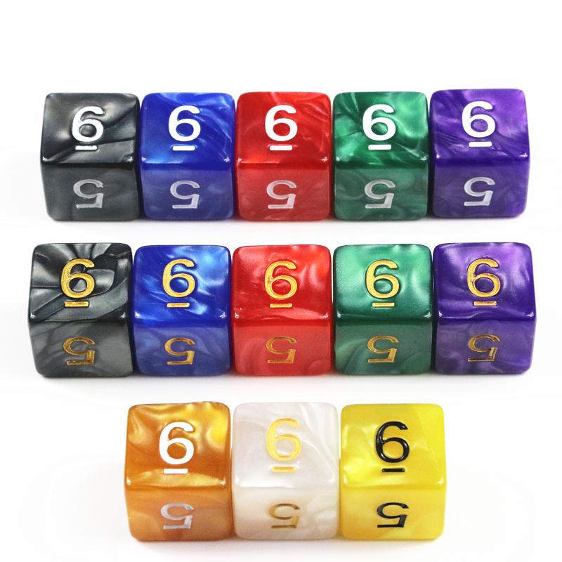 Перламутровый эффект D6 игральные кости для DNDgame Bar Club Entertainment настольные игровые принадлежности
