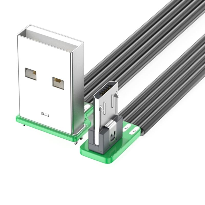 Прямой USB 2.0 на USB 5-контактный кабель Быстрая зарядка 480 Мбит/с Передача данных Гибкий силиконовый шнур для телефона