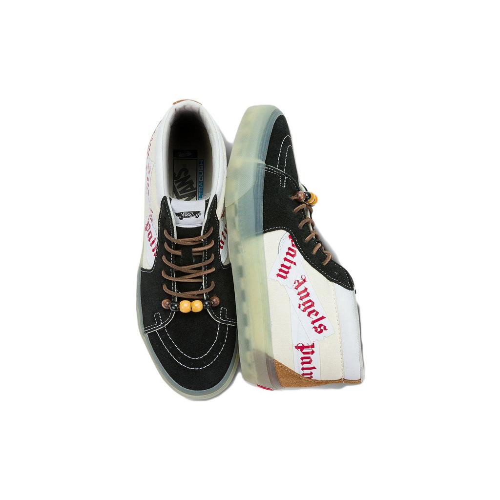Кроссовки унисекс Palm Angels x Vans Sk8-Mid VLT LX Черные Белка VN0A7TNH78C