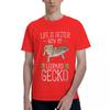 Life Is Better With My Leopard Gecko Shirt  Reptile 1 100 Cotton Casual Breathable Confortable Top Short Sleeve TShirt Mens