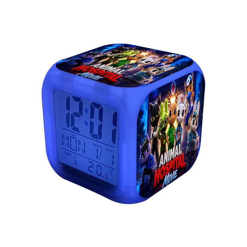 Cross Animal Hospital Digital Alarm Clock - New Night Light, Mute Game Peripheral for Home