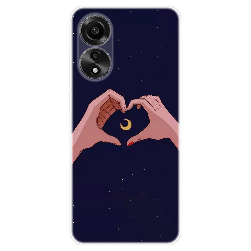 Для OPPO A58 A 58 4G чехол Мягкая силиконовая задняя крышка Мультяшный чехол для телефона Разнообразие