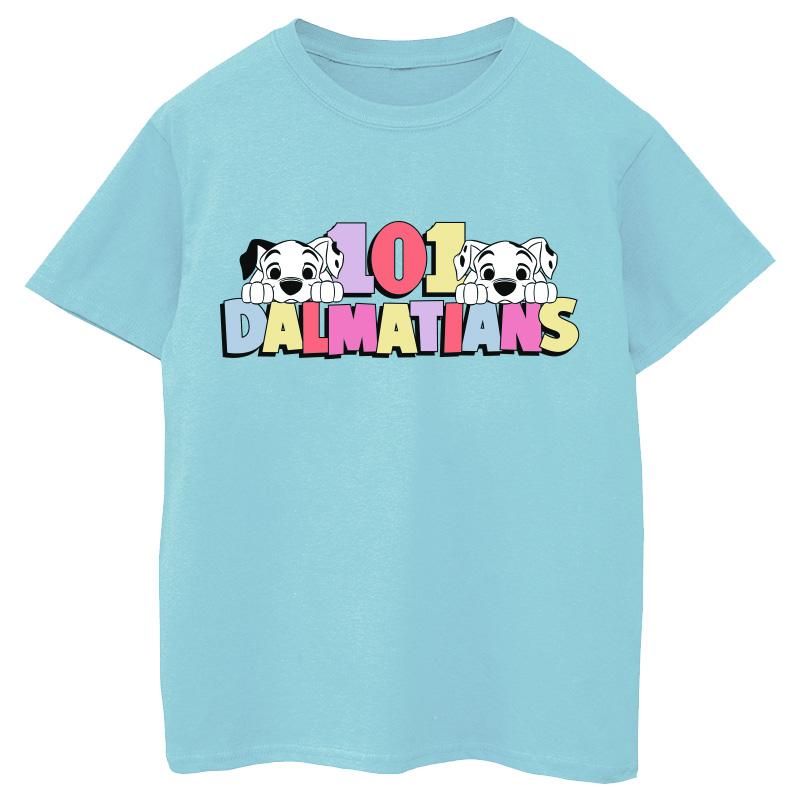 Disney Girls 101 Dalmatians Multi Colour Cotton T-Shirt