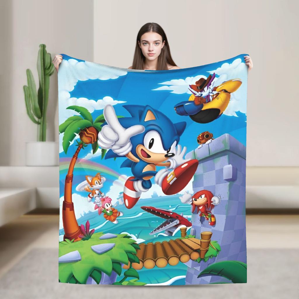 Бронированные Супер Ежик Тень Пледы Фланелевые Потрясающие Дышащие Пледы для Украшения Покрывала