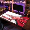Detroit Red Wings Customized Name Text Mouse Pad, Large Desk Mouse Mat Personalized Home Office Present