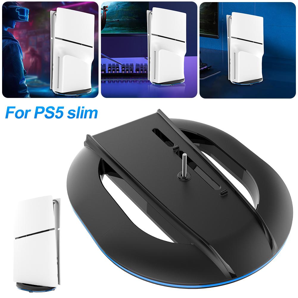 Vertical Stand For PS5 Slim Console Disc And Digital Edition Anti-Slip Holder For Cooling For Playstation 5 Slim Game Console