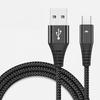 Нейлоновый Кабель для Передачи Данных 3A Быстрая Зарядка USB Кабель Usb c Кабель Кабель для Данных с Дышащей Лампой